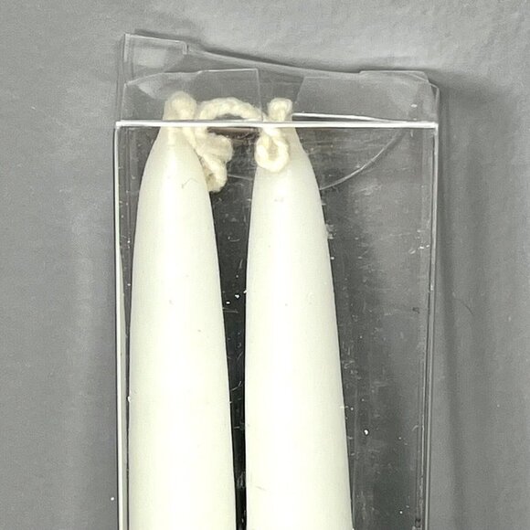 YANKEE CANDLE Living By Candlelight White Two 9" Connected Taper Candles - NEW‎ - Picture 3 of 10